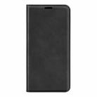 For Motorola Edge 5G 2024 Retro-skin Magnetic Suction Leather Phone Case(Black) - 2