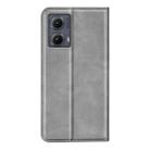 For Motorola Edge 5G 2024 Retro-skin Magnetic Suction Leather Phone Case(Grey) - 3