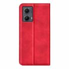 For Motorola Edge 5G 2024 Retro-skin Magnetic Suction Leather Phone Case(Red) - 3