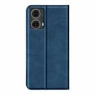 For Motorola Moto G85 5G Retro-skin Magnetic Suction Leather Phone Case(Dark Blue) - 3