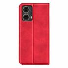 For Motorola Moto G85 5G Retro-skin Magnetic Suction Leather Phone Case(Red) - 3