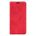 For Motorola Moto G35 5G Retro-skin Magnetic Suction Leather Phone Case(Red) - 2