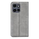 For Motorola Moto Edge 50 Neo 5G Retro-skin Magnetic Suction Leather Phone Case(Grey) - 3
