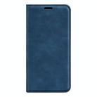 For Motorola Moto Edge 50 Neo 5G Retro-skin Magnetic Suction Leather Phone Case(Dark Blue) - 2