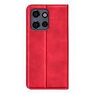 For Motorola Moto Edge 50 Neo 5G Retro-skin Magnetic Suction Leather Phone Case(Red) - 3