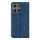For Motorola Moto G15 Retro-skin Magnetic Suction Leather Phone Case(Dark Blue) - 3