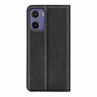 For Motorola Moto E15 Retro-skin Magnetic Suction Leather Phone Case(Black) - 3