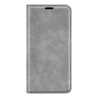 For Motorola Moto G 5G 2025 Retro-skin Magnetic Suction Leather Phone Case(Grey) - 2