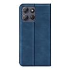 For Motorola Moto G Power 2025 Retro-skin Magnetic Suction Leather Phone Case(Dark Blue) - 3