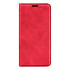 For Motorola Moto G Power 2025 Retro-skin Magnetic Suction Leather Phone Case(Red) - 2