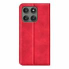 For Motorola Edge 60 Pro Retro-skin Magnetic Suction Leather Phone Case(Red) - 3