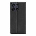 For Motorola Moto G56 5G / G66Y Retro-skin Magnetic Suction Leather Phone Case(Black) - 3
