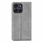 For Motorola Moto G56 5G / G66Y Retro-skin Magnetic Suction Leather Phone Case(Grey) - 3