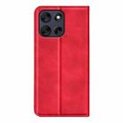 For Motorola Moto G56 5G / G66Y Retro-skin Magnetic Suction Leather Phone Case(Red) - 3