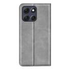 For Motorola Moto G86 5G Retro-skin Magnetic Suction Leather Phone Case(Grey) - 3