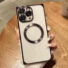 For iPhone 11 Pro Square Magsafe Electroplating TPU Phone Case(Purple) - 1