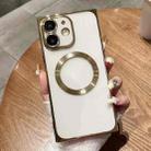 For iPhone 11 Square Magsafe Electroplating TPU Phone Case(Golden) - 1