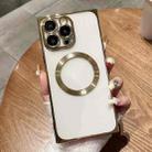 For iPhone 12 Pro Max Square Magsafe Electroplating TPU Phone Case(Golden) - 1