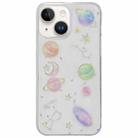 For iPhone 16 Plus Cosmic Star Glitter Epoxy TPU Phone Case(Transparent) - 1