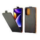 For Xiaomi Redmi Note 12 Turbo 5G Vertical Flip Leather Phone Case with Card Slot(Black) - 1