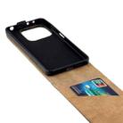 For Xiaomi Redmi Note 14 5G Vertical Flip Leather Phone Case with Card Slot(Black) - 3
