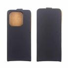 For Redmi Note 14 4G 164.84mm Vertical Flip Leather Phone Case with Card Slot(Black) - 2