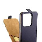 For Redmi Note 14 4G 164.84mm Vertical Flip Leather Phone Case with Card Slot(Black) - 3
