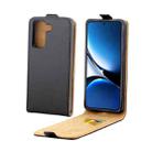 For Redmi Turbo 4 Vertical Flip Leather Phone Case with Card Slot(Black) - 1