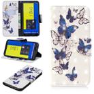 3D Colored Drawing Pattern Horizontal Flip Leather Case for Galaxy J6, with Holder & Card Slots & Wallet(Butterflies) - 1