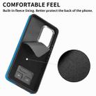 For Samsung Galaxy A13 4G Electroplating Skin-feel Leather Ring Card Wallet Phone Case(Blue) - 3