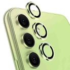 For Samsung Galaxy A14 / A34 NORTHJO Camera Lens Protector Tempered Glass CD Vein Metal Ring Film(Green) - 1