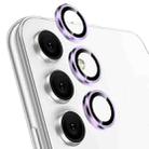 For Samsung Galaxy A24 NORTHJO Camera Lens Protector Tempered Glass CD Vein Metal Ring Film(Purple) - 1