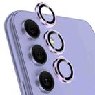 For Samsung Galaxy A54 5G NORTHJO Camera Lens Protector Tempered Glass CD Vein Metal Ring Film(Purple) - 1