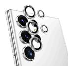 For Samsung Galaxy S23 Ultra 5G NORTHJO Camera Lens Protector Tempered Glass CD Vein Metal Ring Film(Silver) - 1