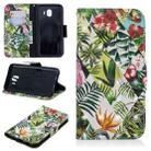 3D Colored Drawing Pattern Horizontal Flip Leather Case for Galaxy J4, with Holder & Card Slots & Wallet(Banana Leaf) - 1