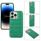 For  iPhone 15 Pro Max Down Jacket Airbag Shockproof Phone Case(Green) - 1