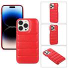 For  iPhone 15 Pro Max Down Jacket Airbag Shockproof Phone Case(Red) - 1