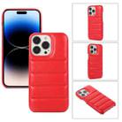 For iPhone 15 Pro Down Jacket Airbag Shockproof Phone Case(Red) - 1