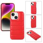 For iPhone 15 Down Jacket Airbag Shockproof Phone Case(Red) - 1