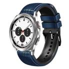 For Samsung Galaxy Watch 4 / 4 Classic 20mm Mesh Two Color Silicone Watch Band(Dark Blue Black) - 1