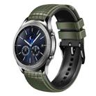 For Samsung Watch Gear S3 Classic 22mm Mesh Two Color Silicone Watch Band(Black Gray) - 1