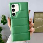 For Samsung Galaxy S22 5G Down Jacket Airbag Shockproof Phone Case(Green) - 1