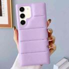 For Samsung Galaxy S22 5G Down Jacket Airbag Shockproof Phone Case(Purple) - 1