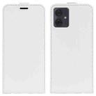 For Motorola Moto G54 R64 Texture Single Vertical Flip Leather Phone Case(White) - 1