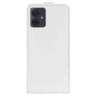 For Motorola Moto G54 R64 Texture Single Vertical Flip Leather Phone Case(White) - 3