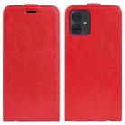 For Motorola Moto G54 R64 Texture Single Vertical Flip Leather Phone Case(Red) - 1