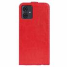 For Motorola Moto G54 R64 Texture Single Vertical Flip Leather Phone Case(Red) - 3
