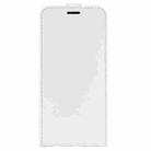 For Motorola Moto G84 R64 Texture Single Vertical Flip Leather Phone Case(White) - 2