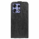 For Motorola Edge 50 Pro R64 Texture Single Vertical Flip Leather Phone Case(Black) - 3