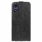 For Motorola Moto G Play 2024 R64 Texture Single Vertical Flip Leather Phone Case(Black) - 3